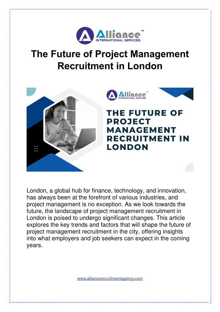 the future of project management recruitment n.w