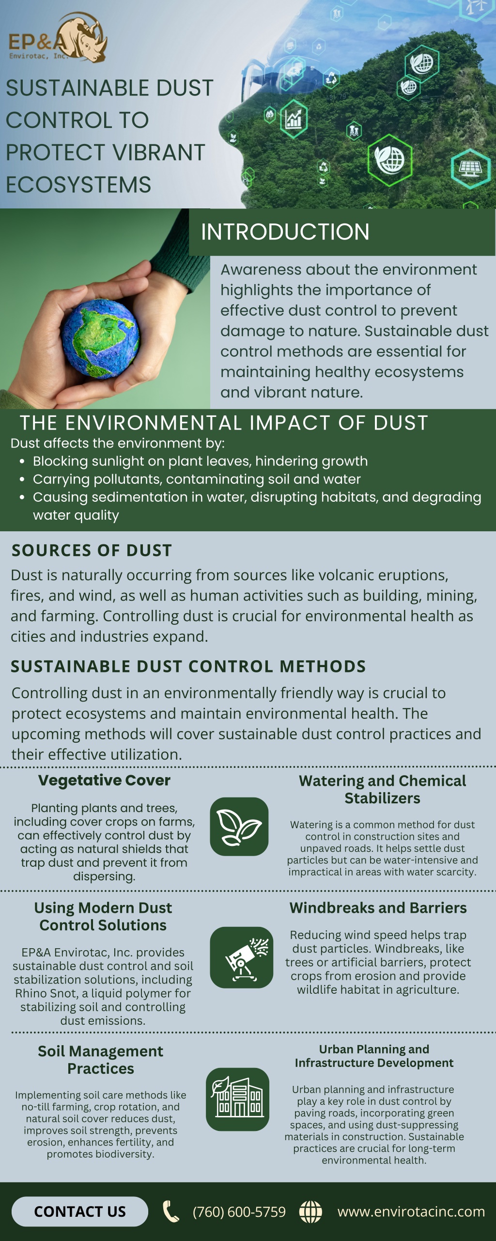 sustainable dust control to protect vibrant l.w