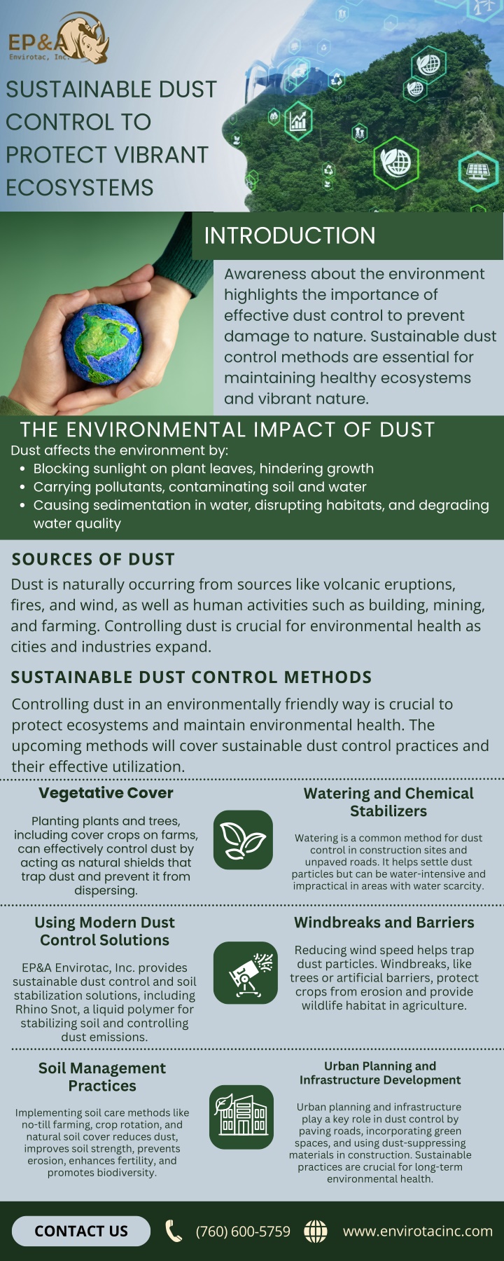 sustainable dust control to protect vibrant n.w