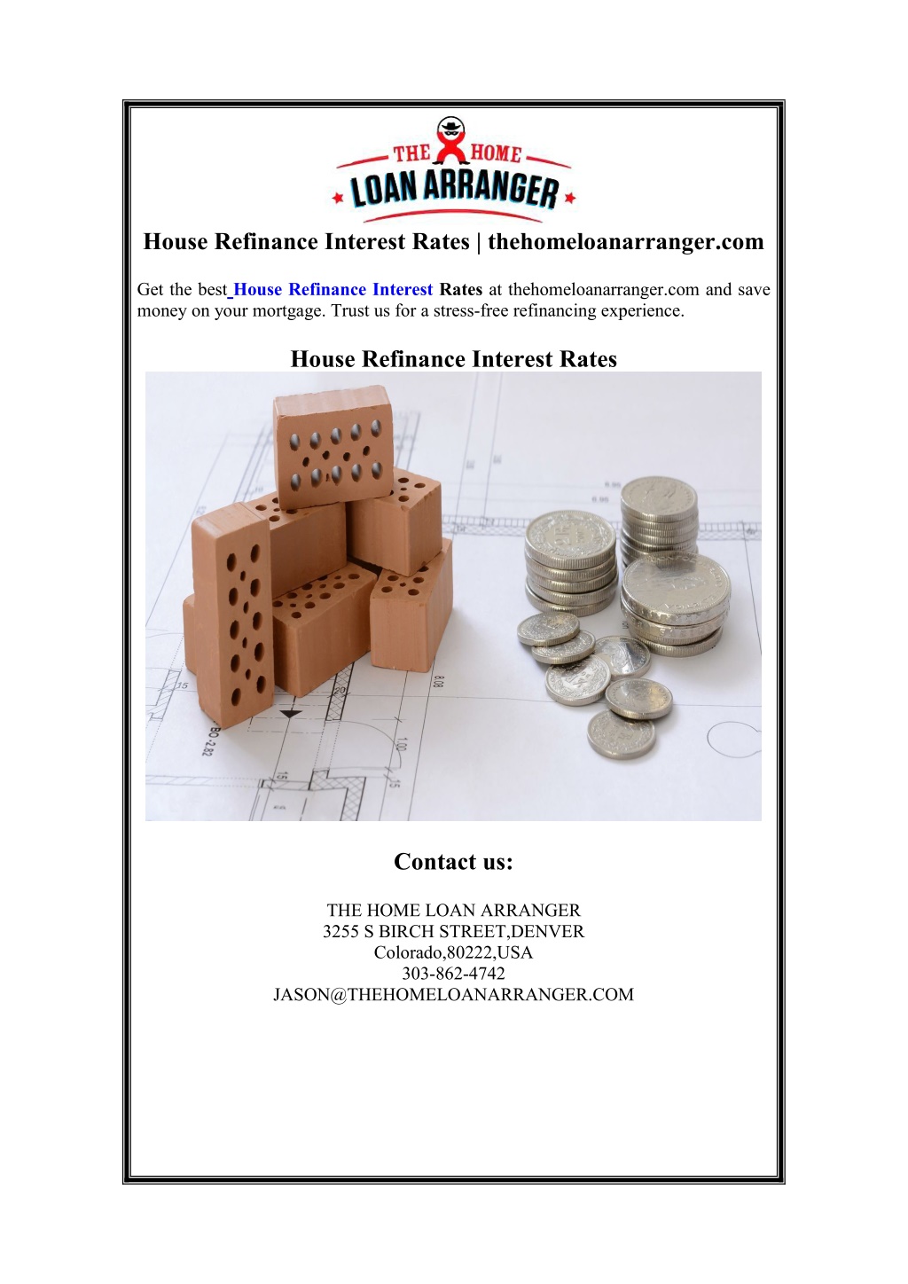 house refinance interest rates l.w