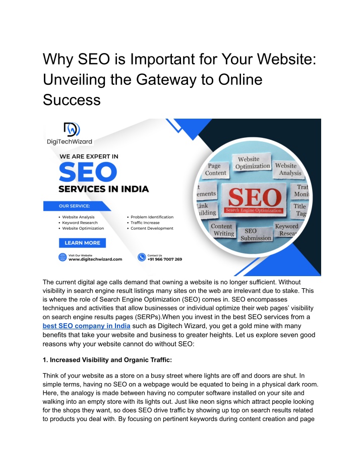 why seo is important for your website unveiling n.w