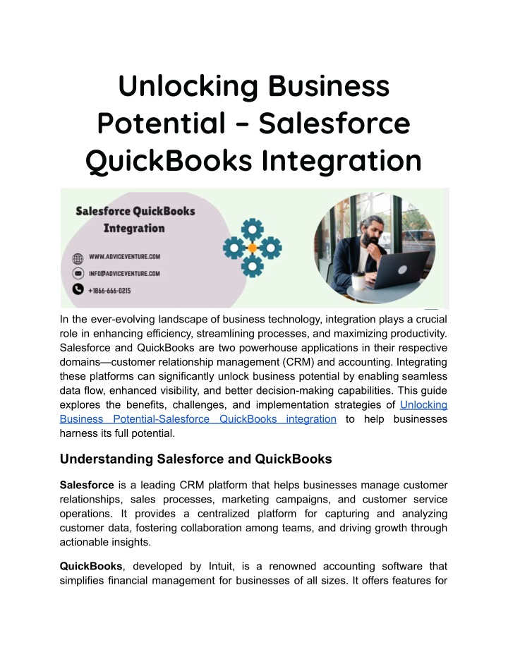 unlocking business potential salesforce n.w