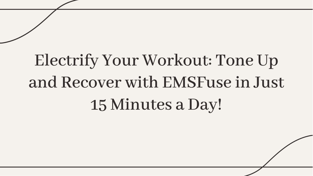 electrify your workout tone up and recover with l.w