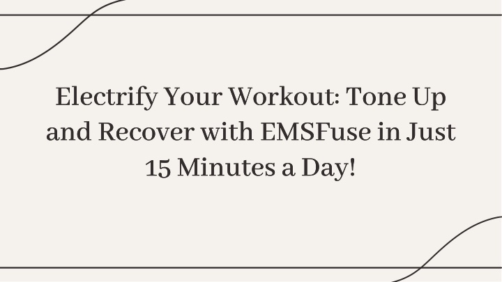 electrify your workout tone up and recover with n.w