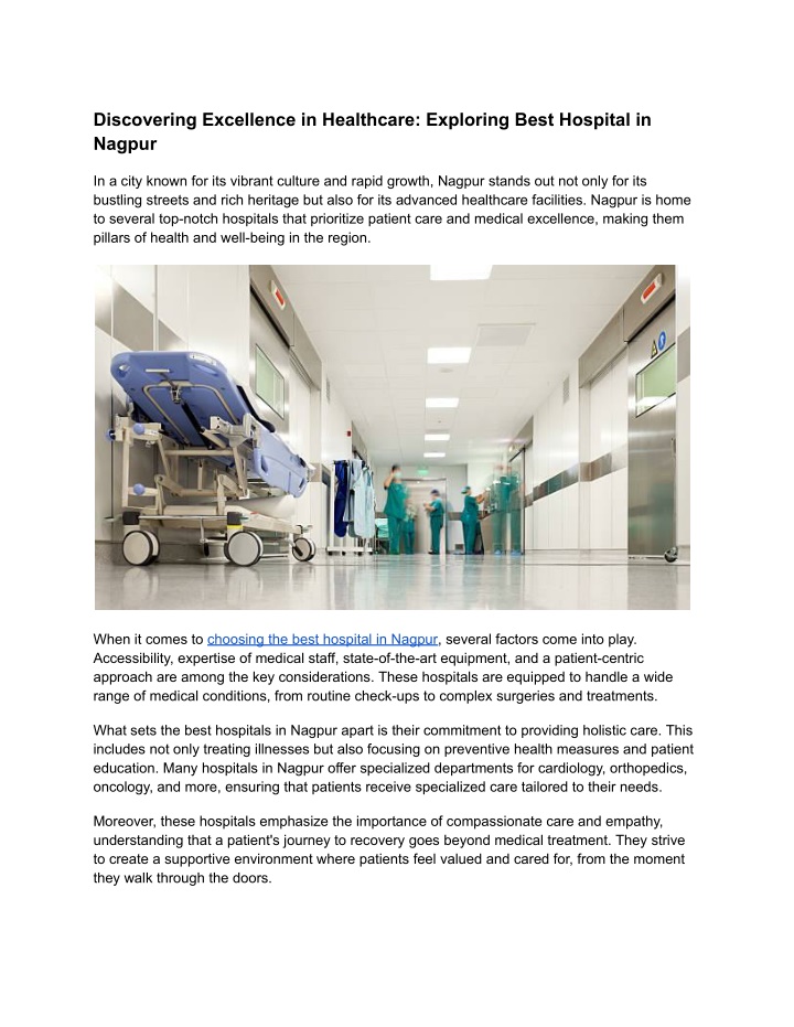 discovering excellence in healthcare exploring n.w