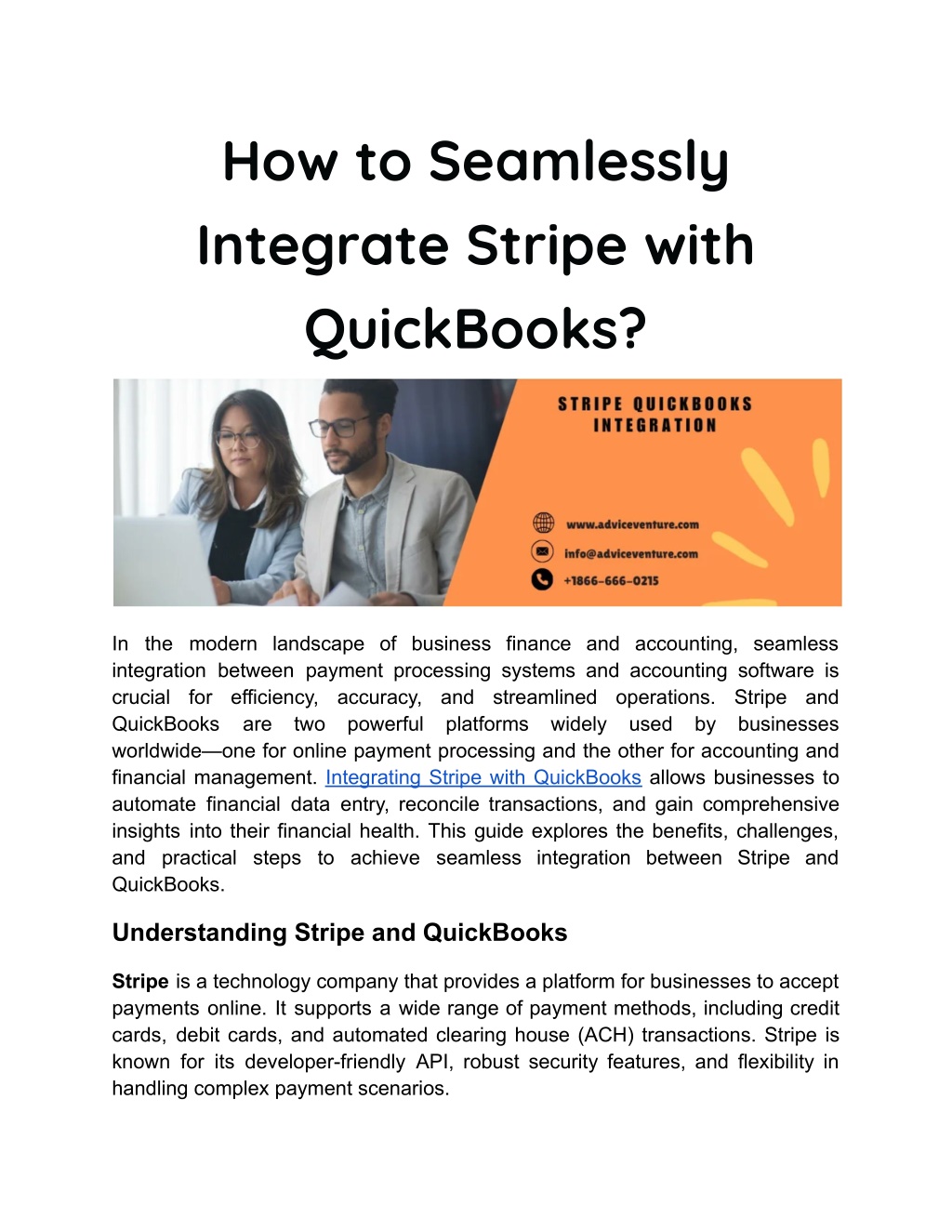 how to seamlessly integrate stripe with quickbooks l.w