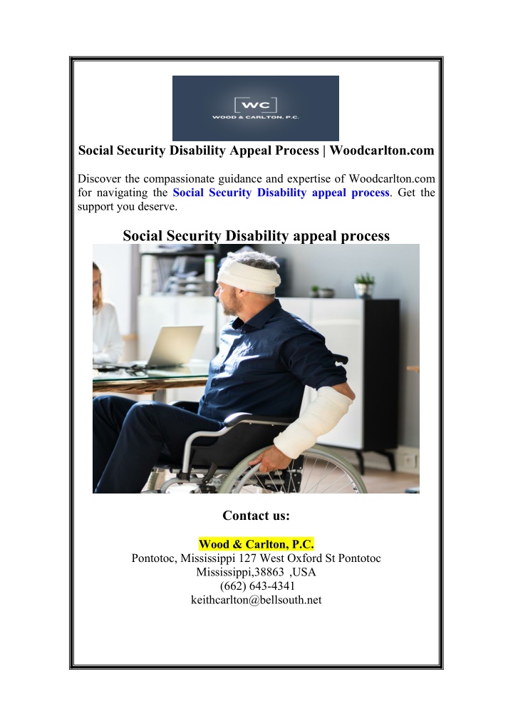 social security disability appeal process n.w