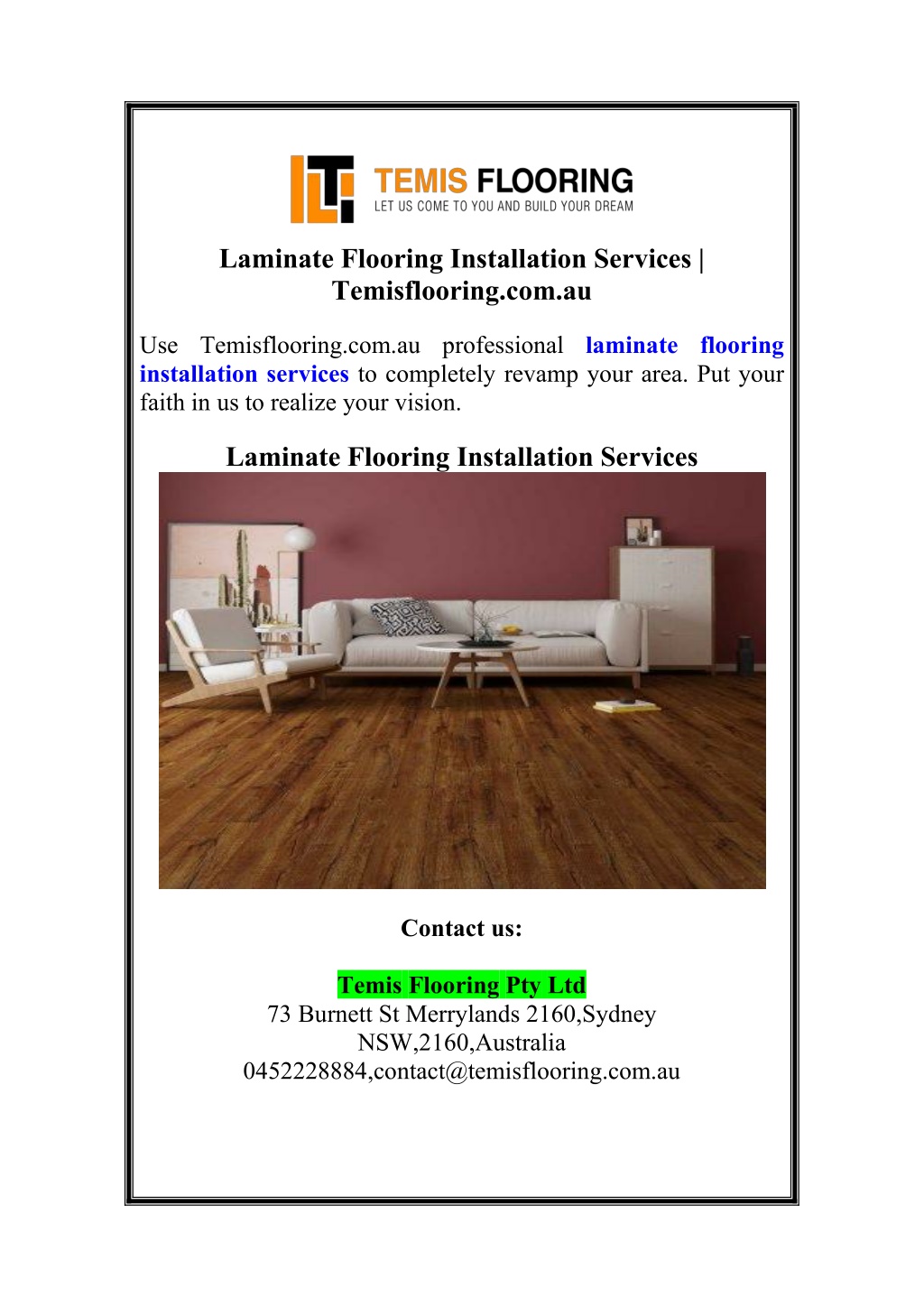 laminate flooring installation services l.w