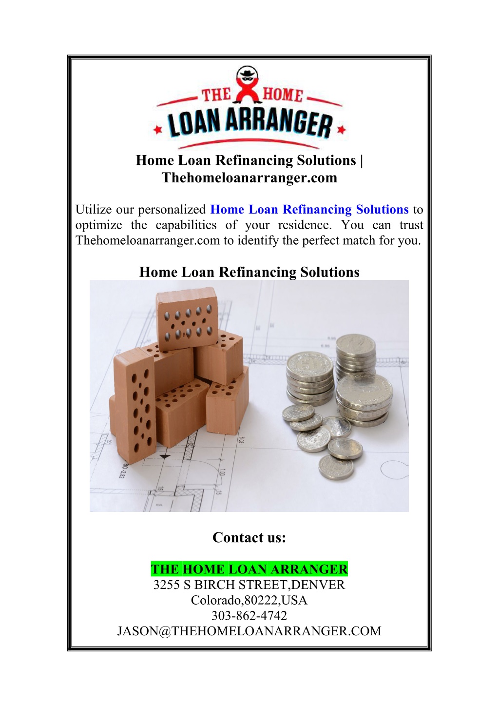 home loan refinancing solutions l.w