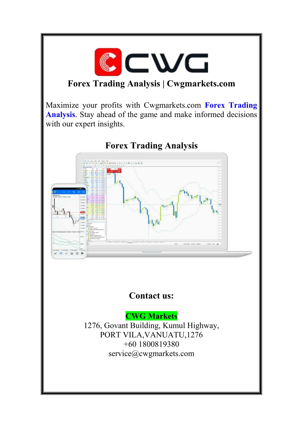 forex trading analysis cwgmarkets com l.w