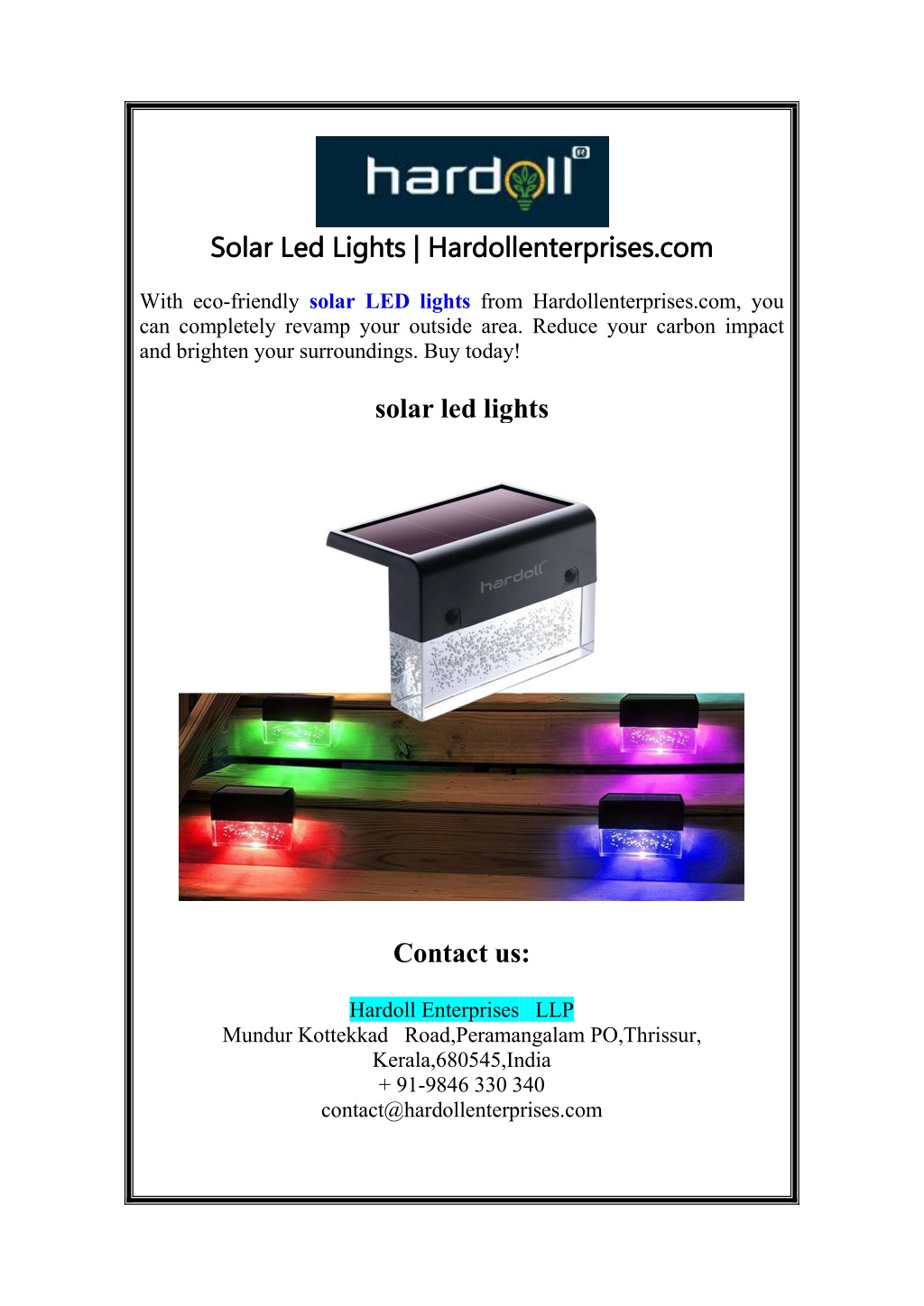 solar solar led l.w