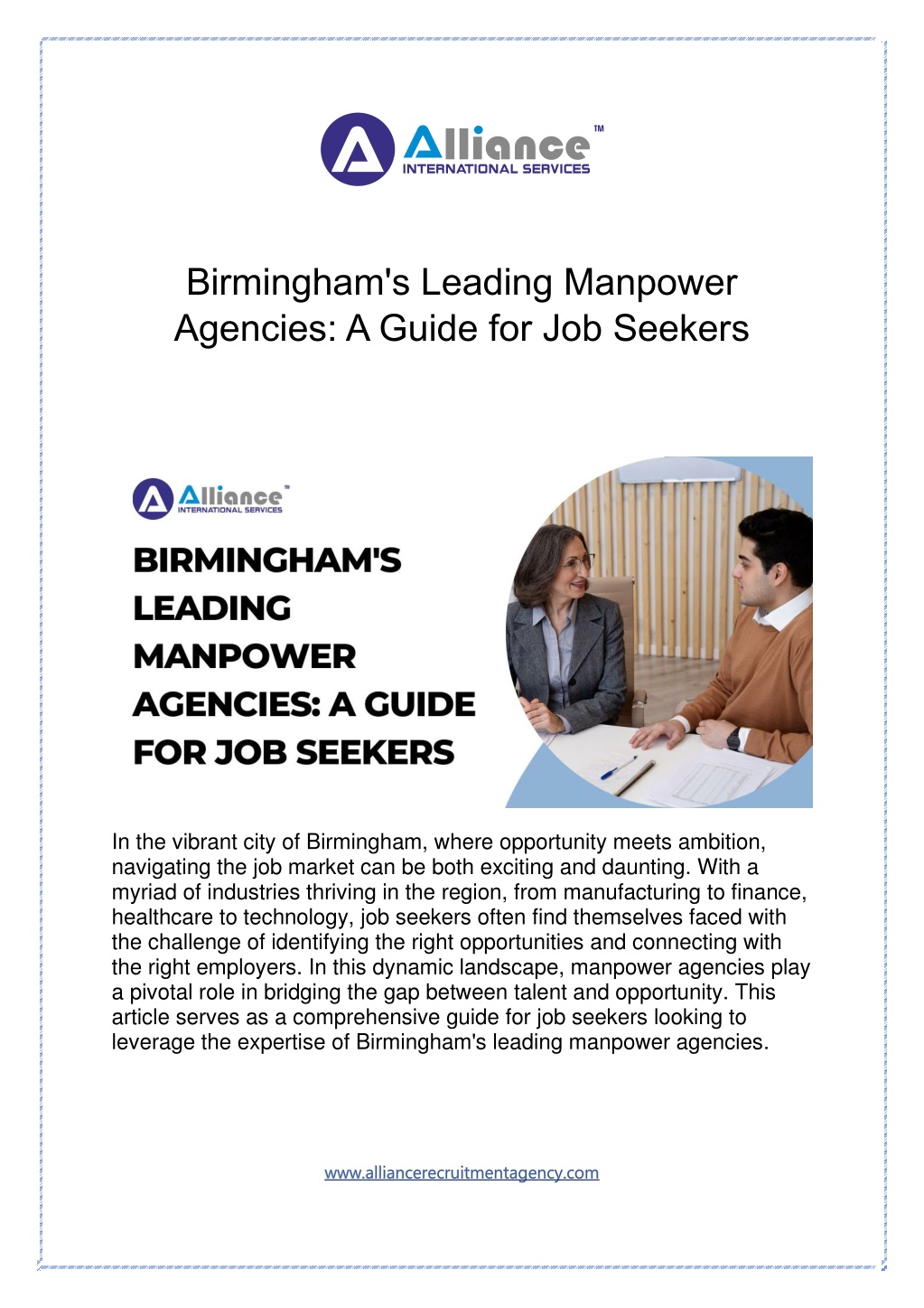 birmingham s leading manpower agencies a guide l.w