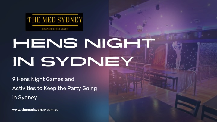 hens night in sydney n.w