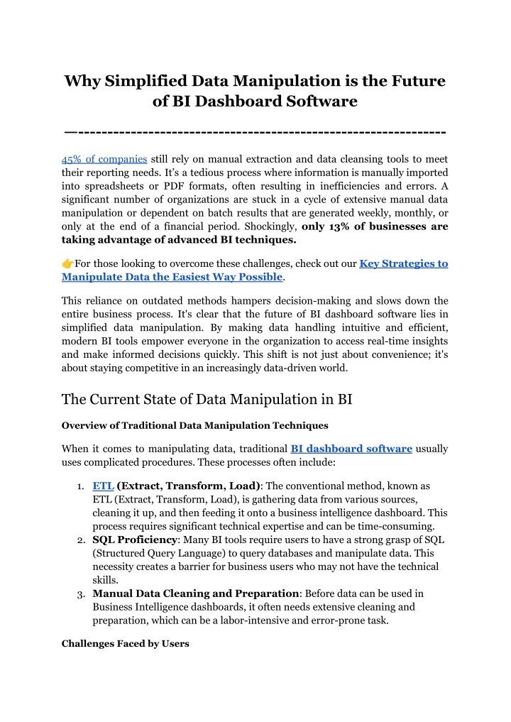 why simplified data manipulation is the future n.w