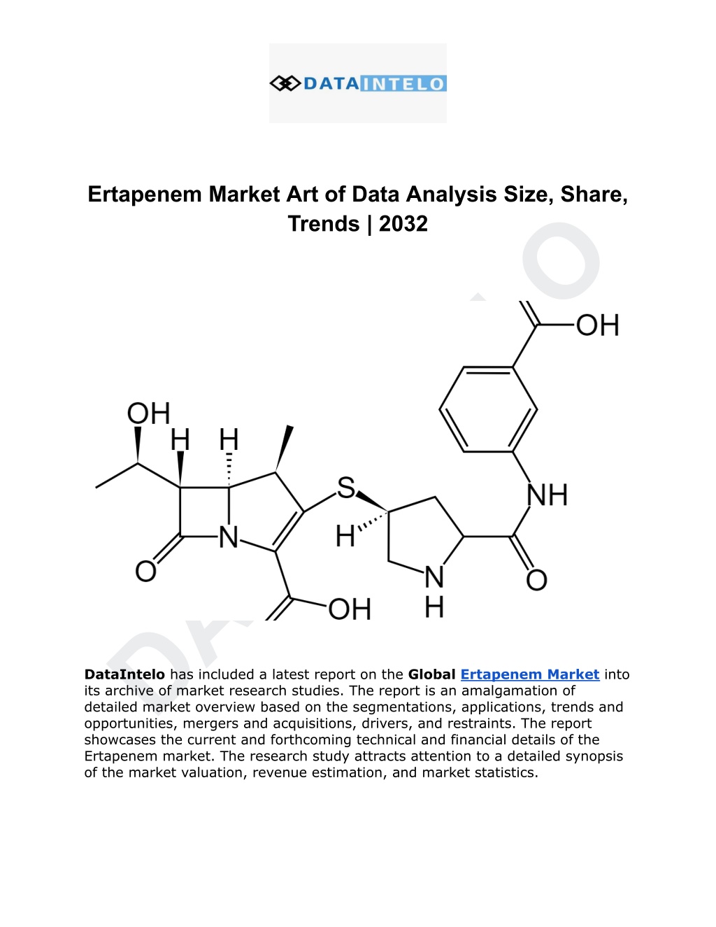 ertapenem market art of data analysis size share l.w