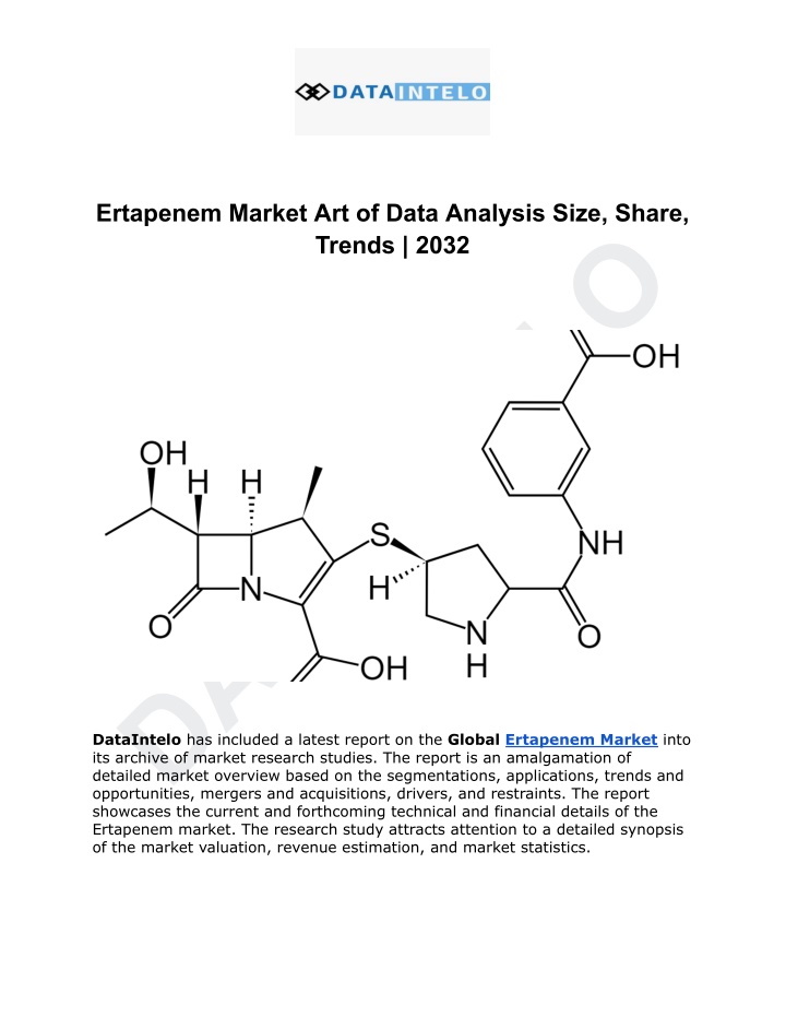 ertapenem market art of data analysis size share n.w