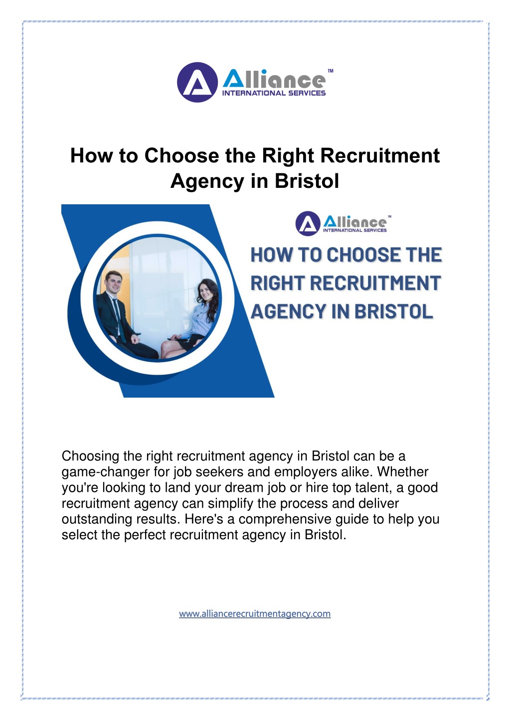 how to choose the right recruitment agency l.w