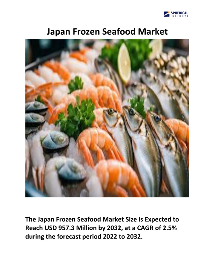 japan frozen seafood market n.w