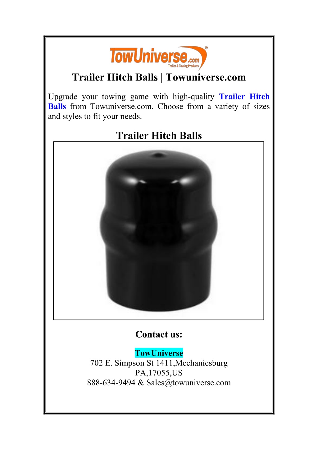 trailer hitch balls towuniverse com l.w