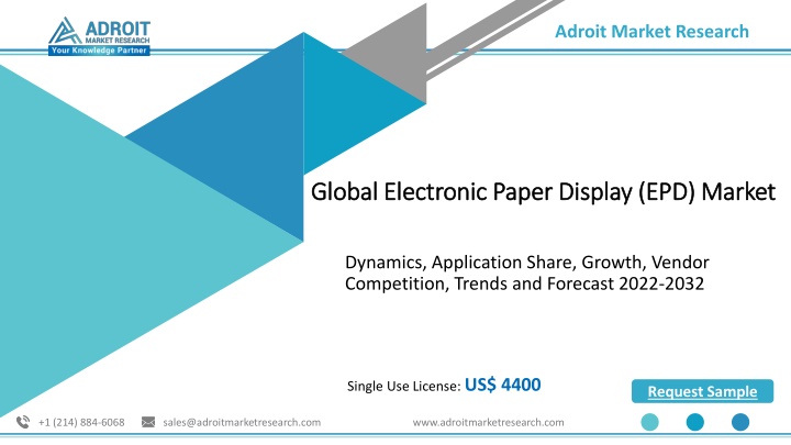 Electronic Paper Display (EPD) Market Key Insights, Size, Growth