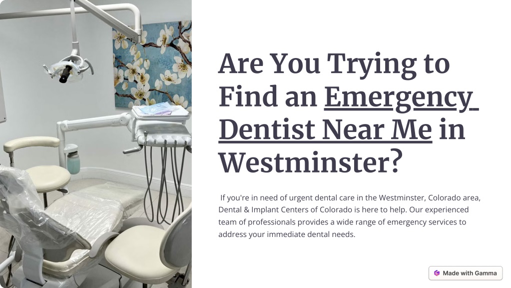 are you trying to find an emergency dentist near l.w