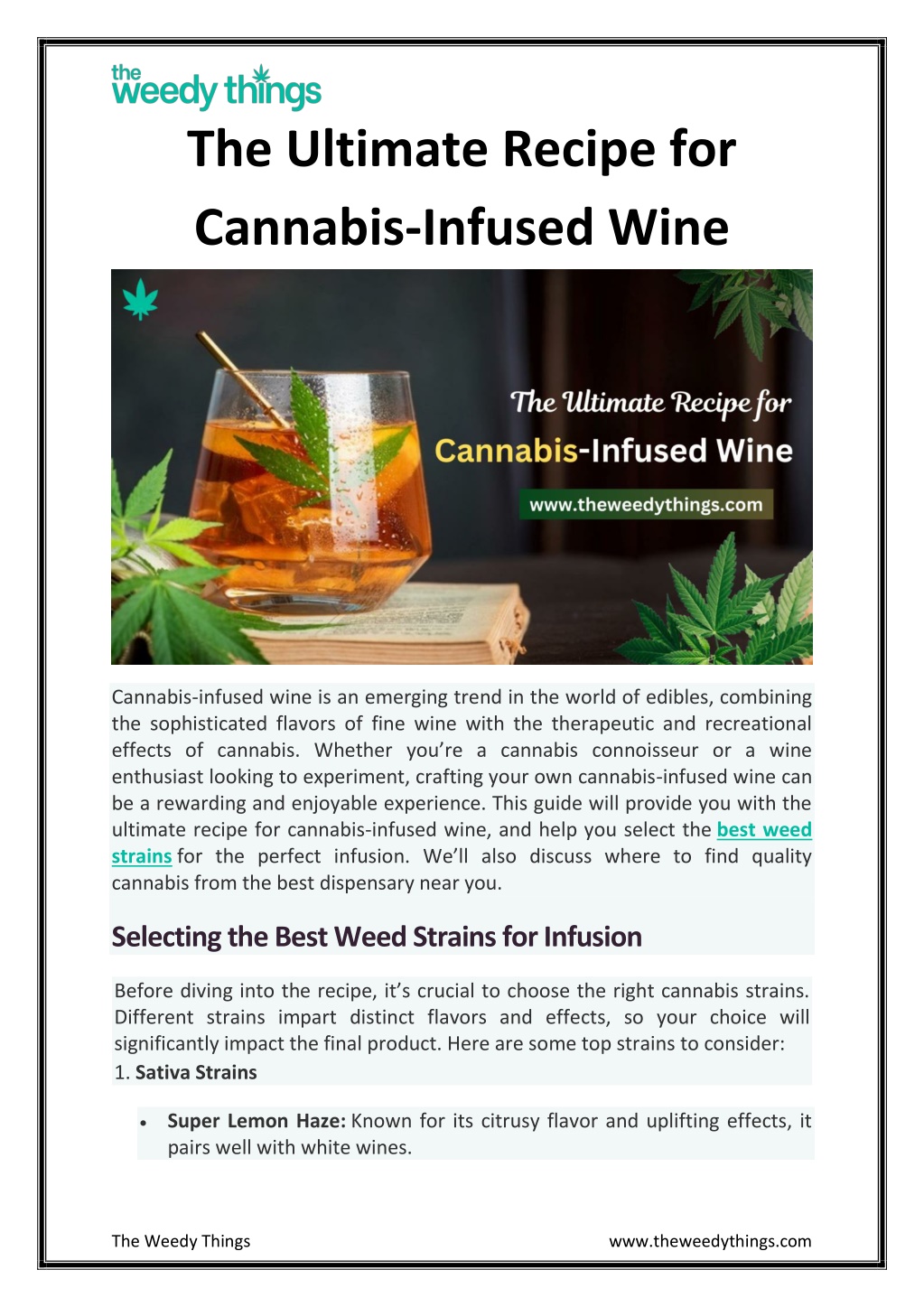 the ultimate recipe for cannabis infused wine l.w