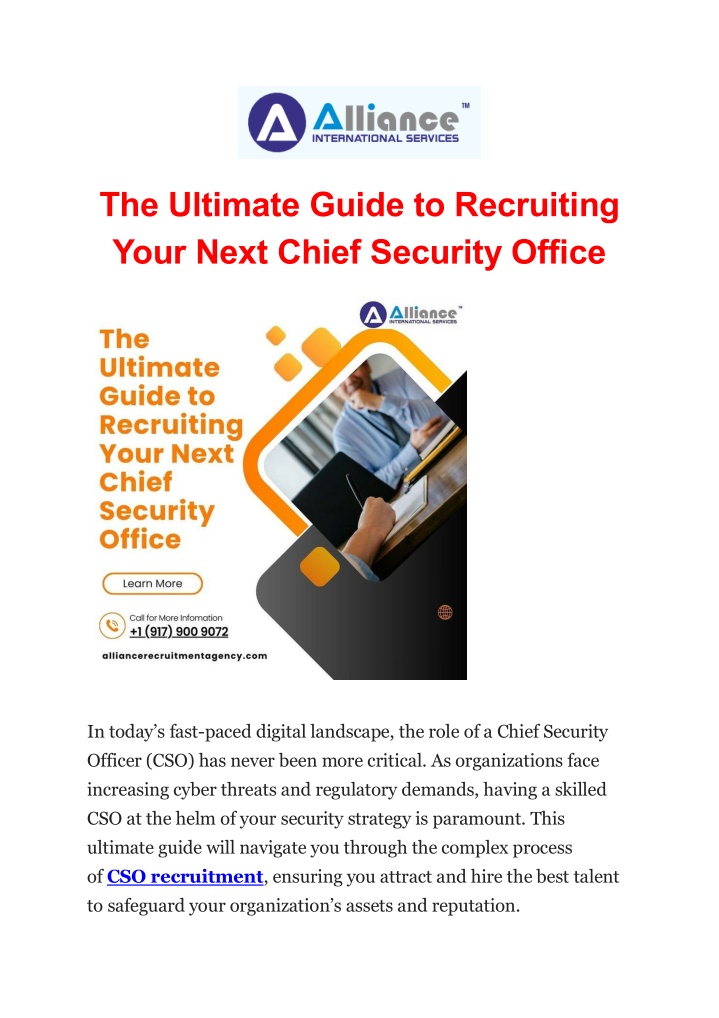 the ultimate guide to recruiting your next chief n.w