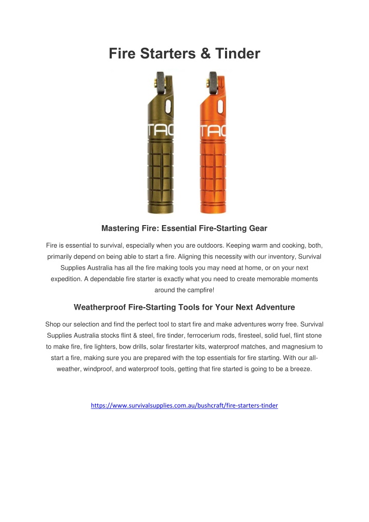 fire starters tinder n.w