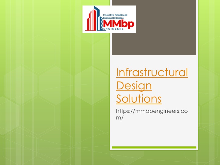 Infrastructural Design Solutions .