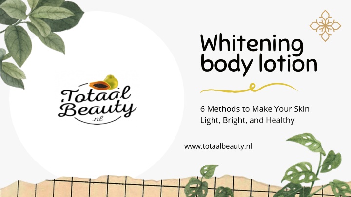 whitening body lotion n.w
