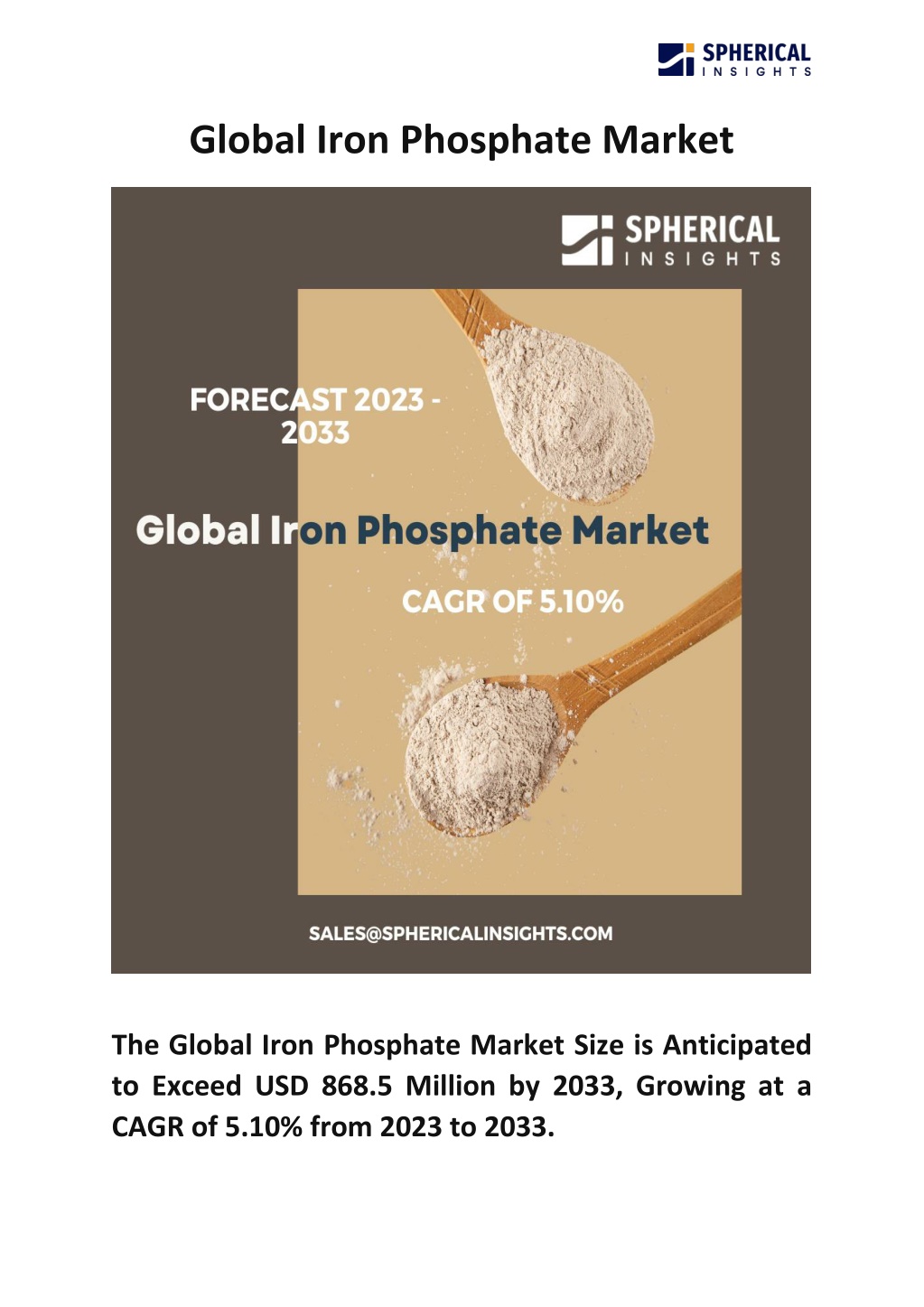 global iron phosphate market l.w