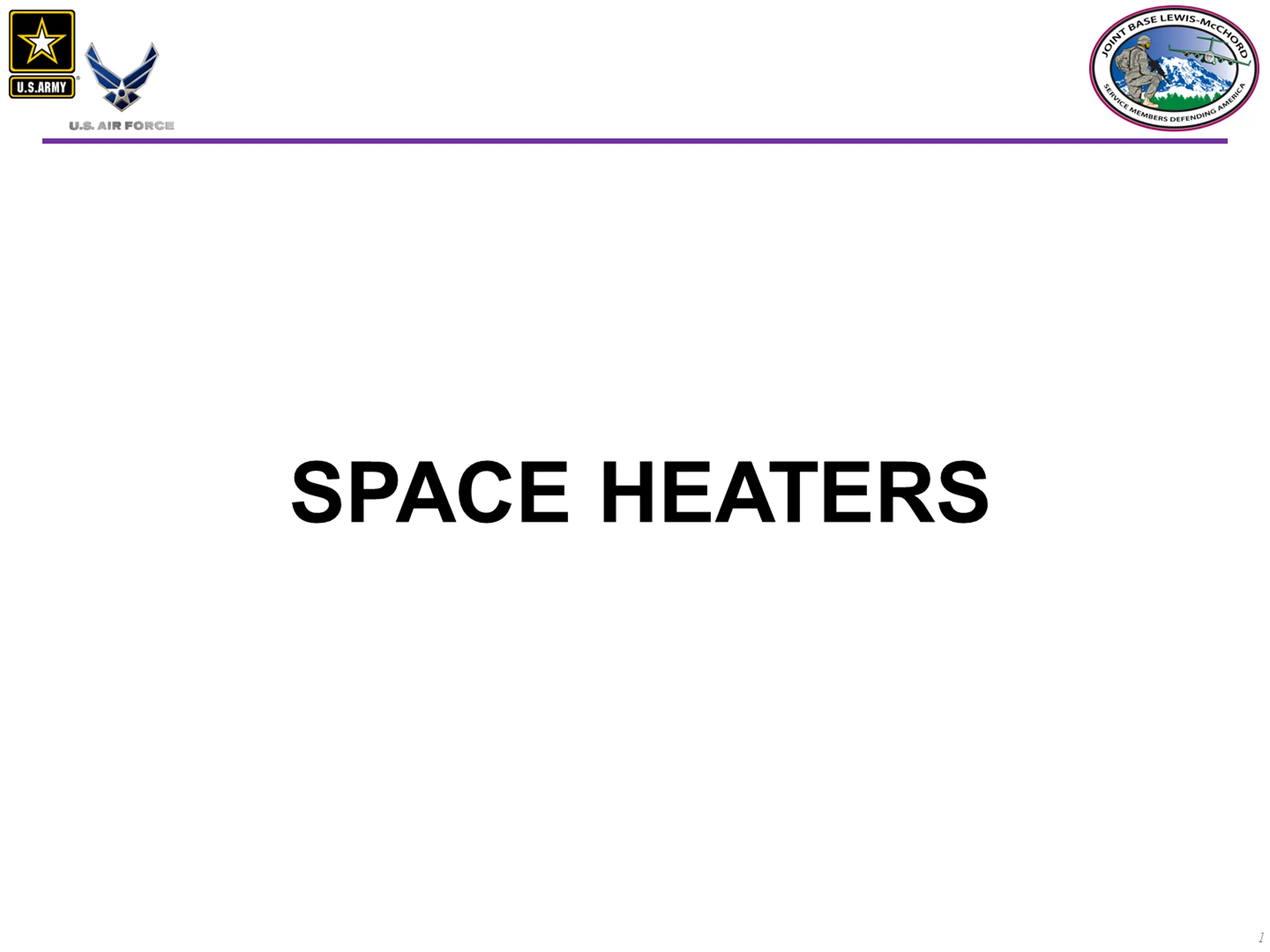 SPACE HEATERS