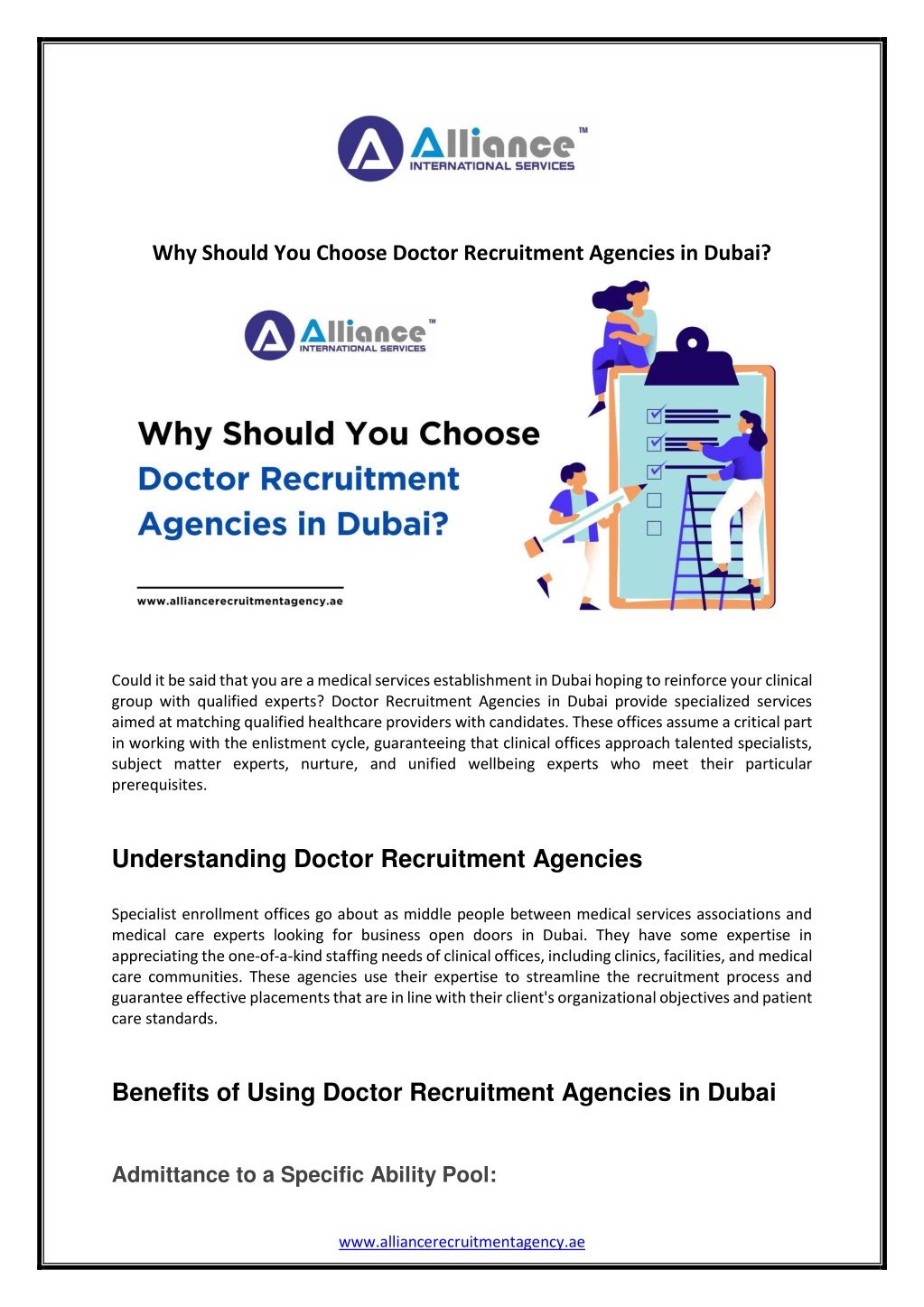 why should you choose doctor recruitment agencies l.w