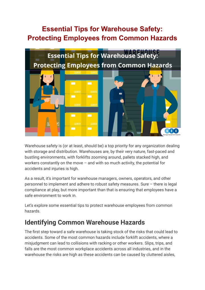 essential tips for warehouse safety protecting n.w