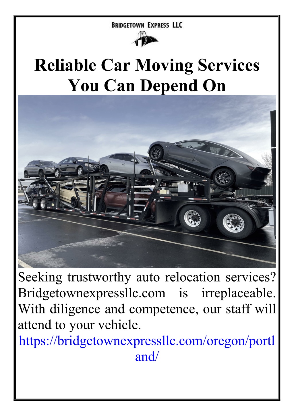 reliable car moving services you can depend on l.w