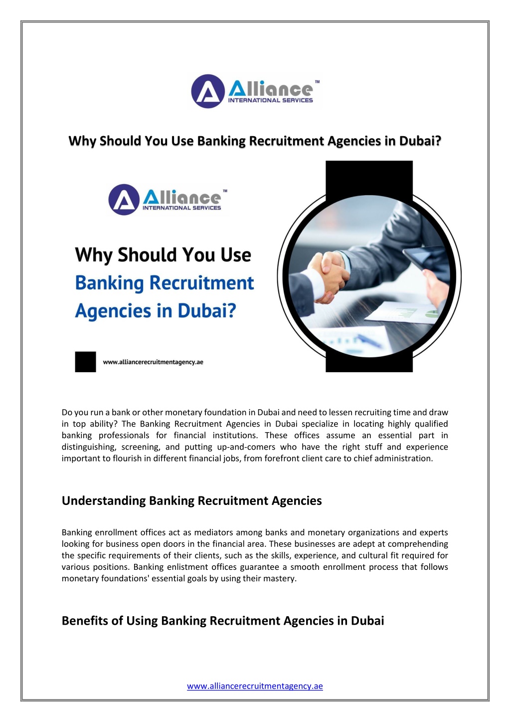 why should you use banking recruitment agencies l.w