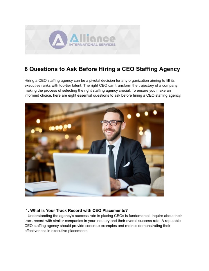 8 questions to ask before hiring a ceo staffing n.w