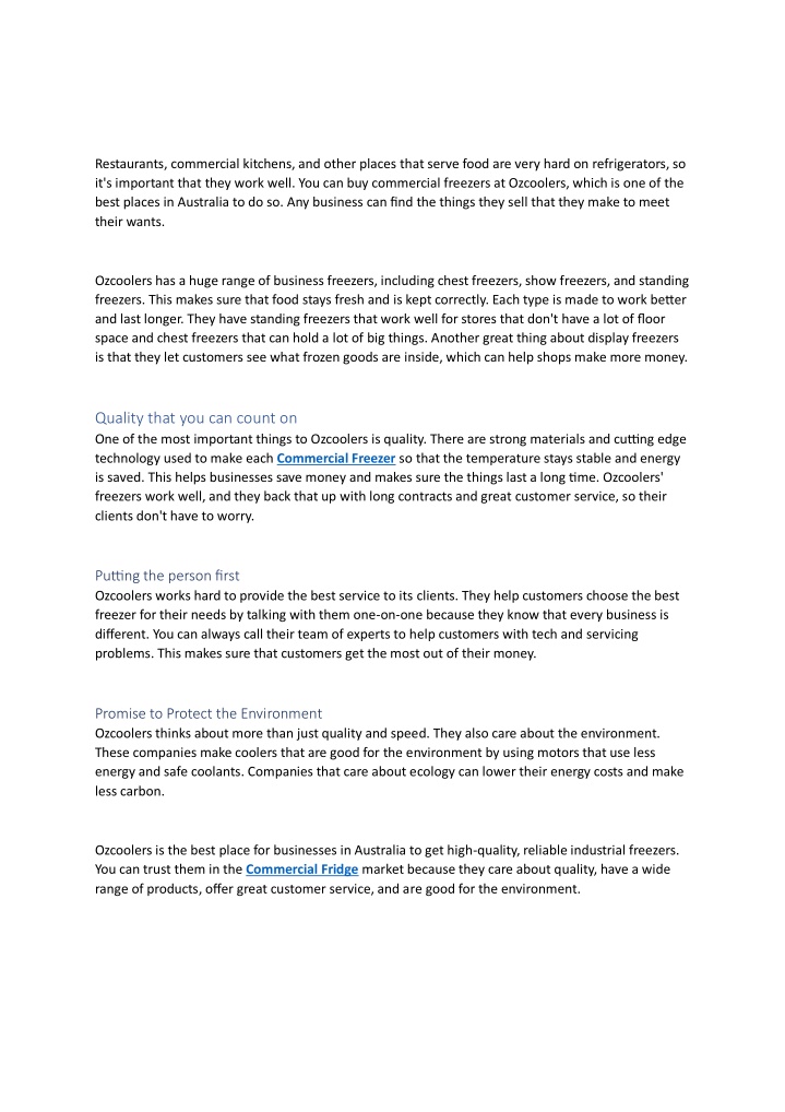 restaurants commercial kitchens and other places n.w
