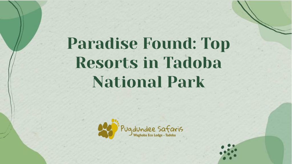 paradise found top resorts in tadoba national park l.w