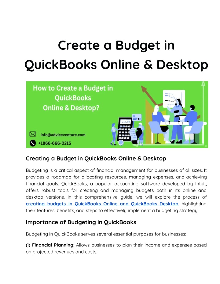 create a budget in quickbooks online desktop n.w