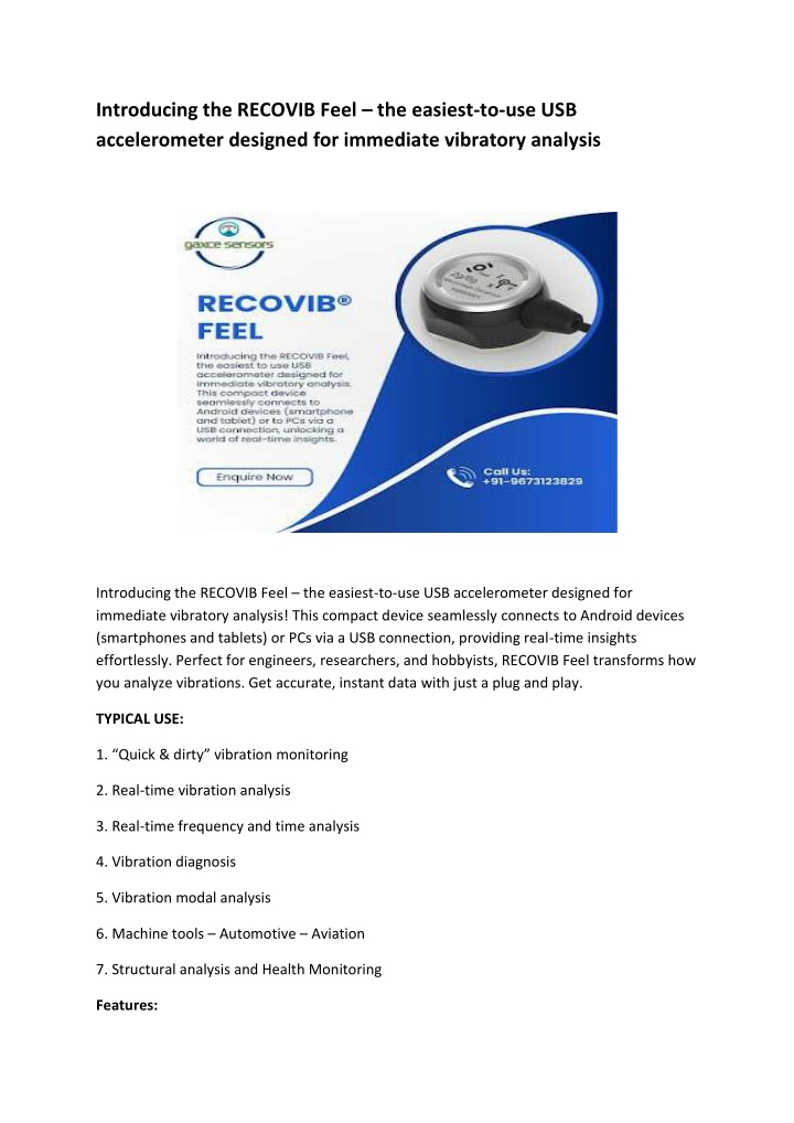 introducing the recovib feel the easiest n.w