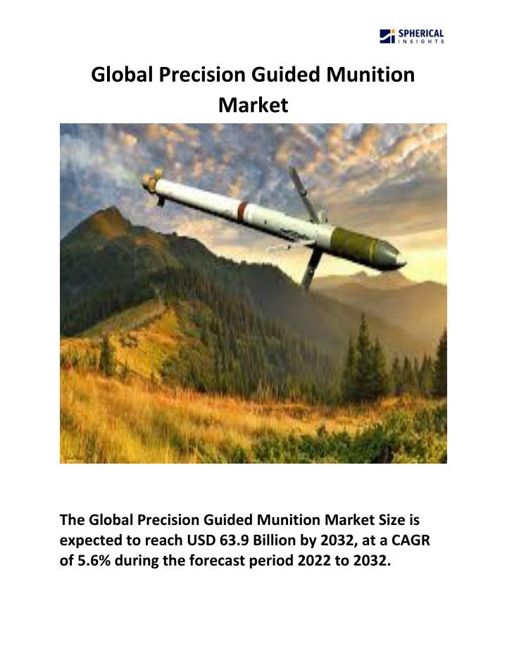 global precision guided munition market n.w