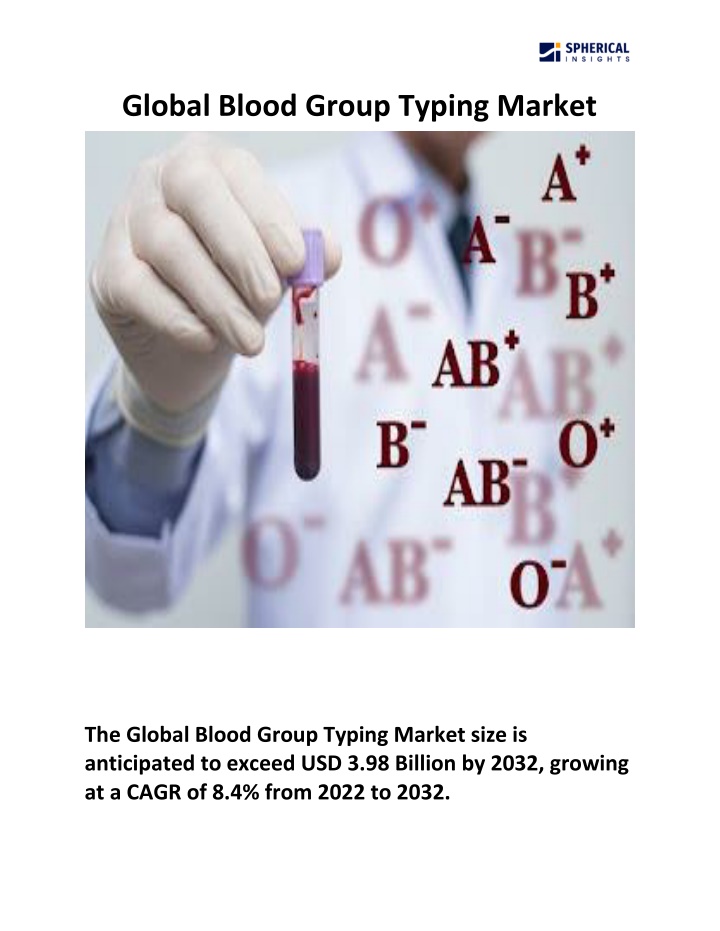 global blood group typing market n.w