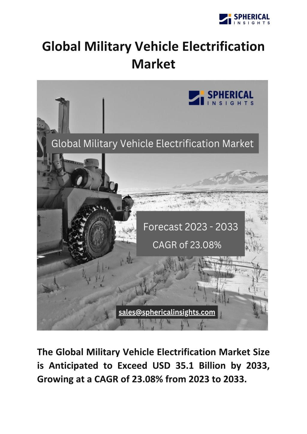 global military vehicle electrification market l.w