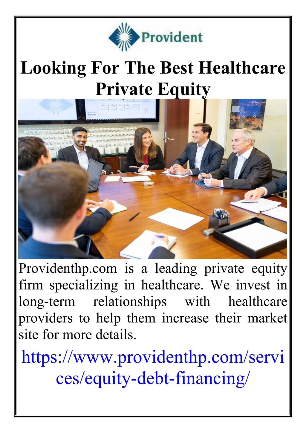 looking for the best healthcare private equity l.w