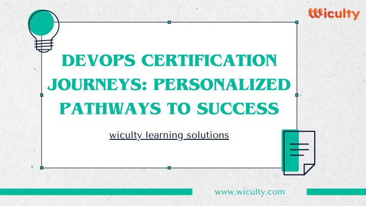 devops certification journeys personalized n.w
