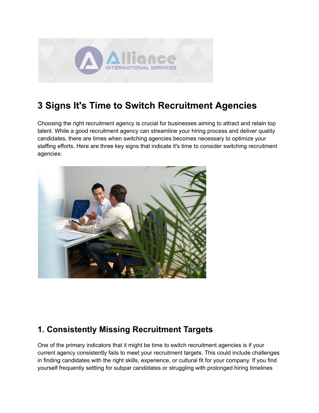 3 signs it s time to switch recruitment agencies l.w