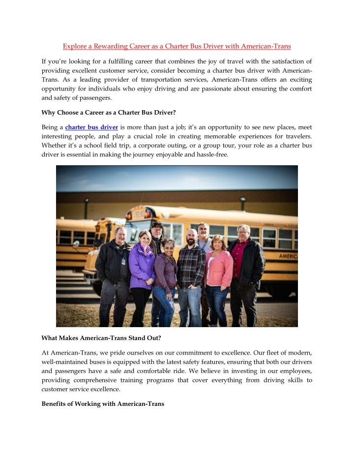 explore a rewarding career as a charter n.w