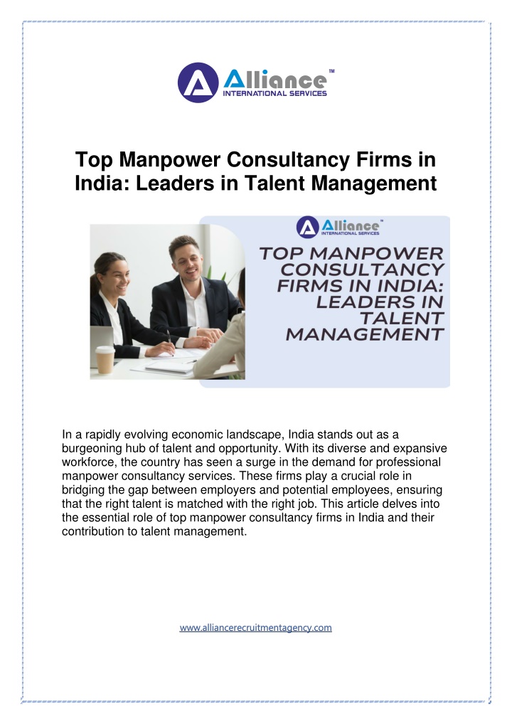 top manpower consultancy firms in india leaders n.w