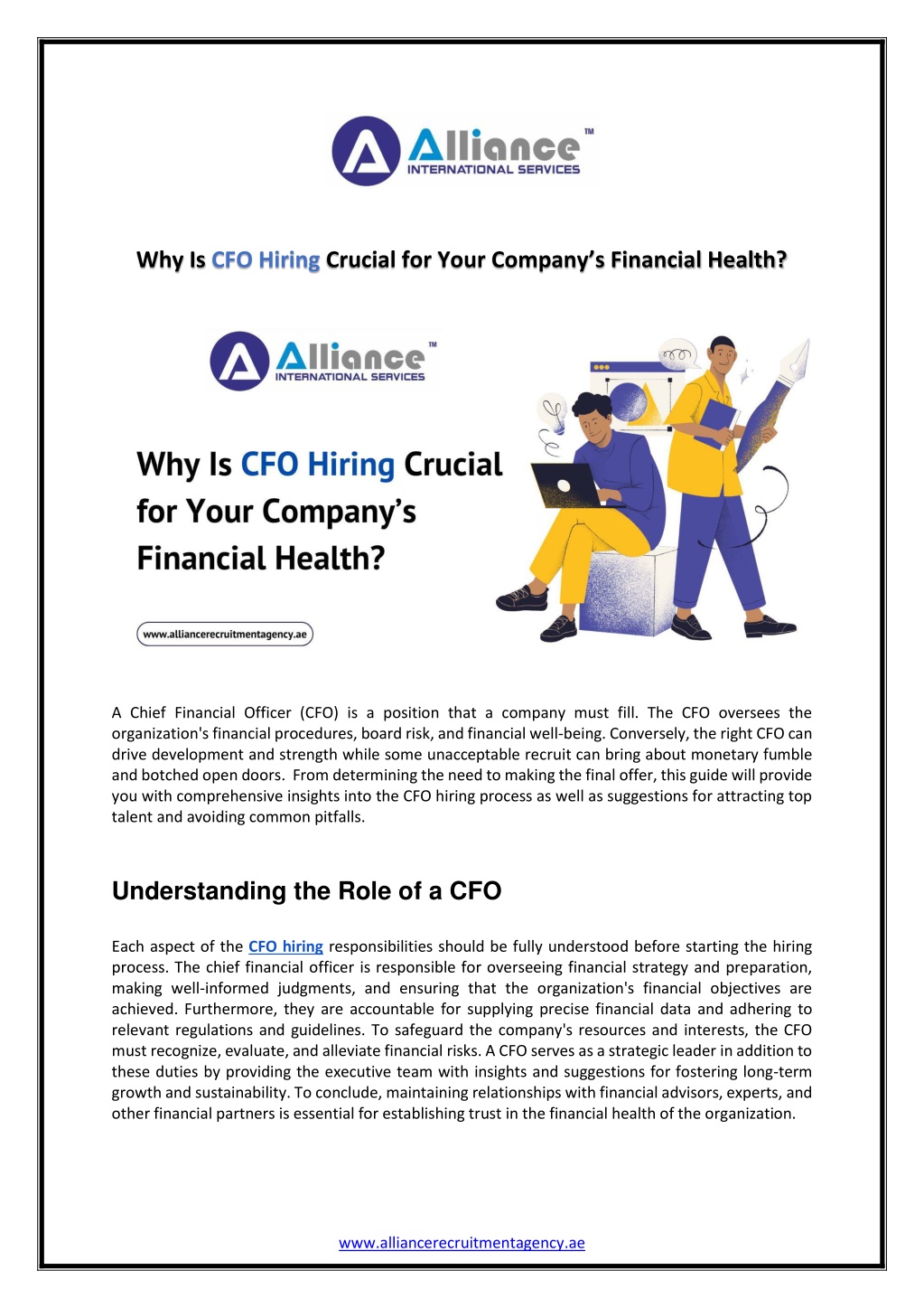 why is cfo hiring crucial for your company l.w